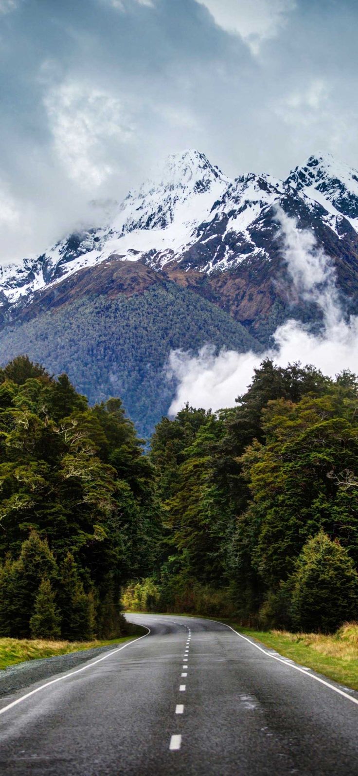 Iphone Pro Wallpaper Mountain road wallpaper Hd | Nature photos