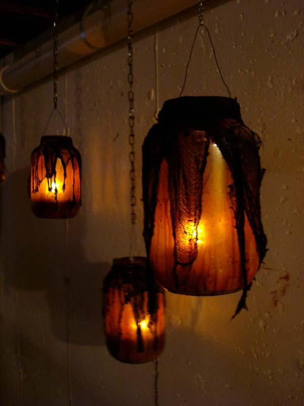 DIY Mason Jar Halloween Crafts: Spine-Chilling Spiderweb Luminaries