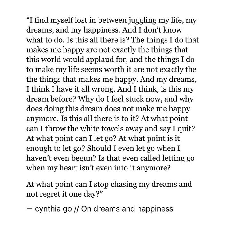 On Dreams And Happiness On Dreams And Happiness