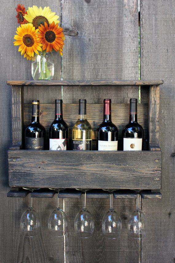 pallet wine glass rack hanging reclaimed wood rustic wine rack glass holder with shelf in dark distressed wash small size beautiful dcor pinterest wine racks rack and pallet wine glass rack hanging reclaimed wood rustic wine rack glass holder with shelf in dark distressed wash small size beautiful dcor pinterest wine racks rack and
