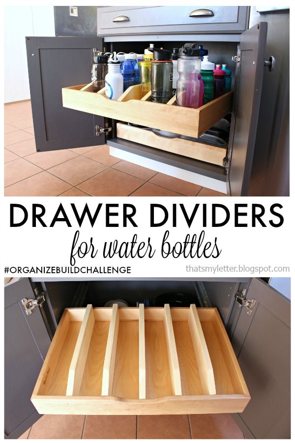 Diy Pull Out Drawer Dividers For Water Bottles Home Ideas Diy Pull Out Drawer Dividers For Water Bottles Home Ideas Kitchen Storage Drawers