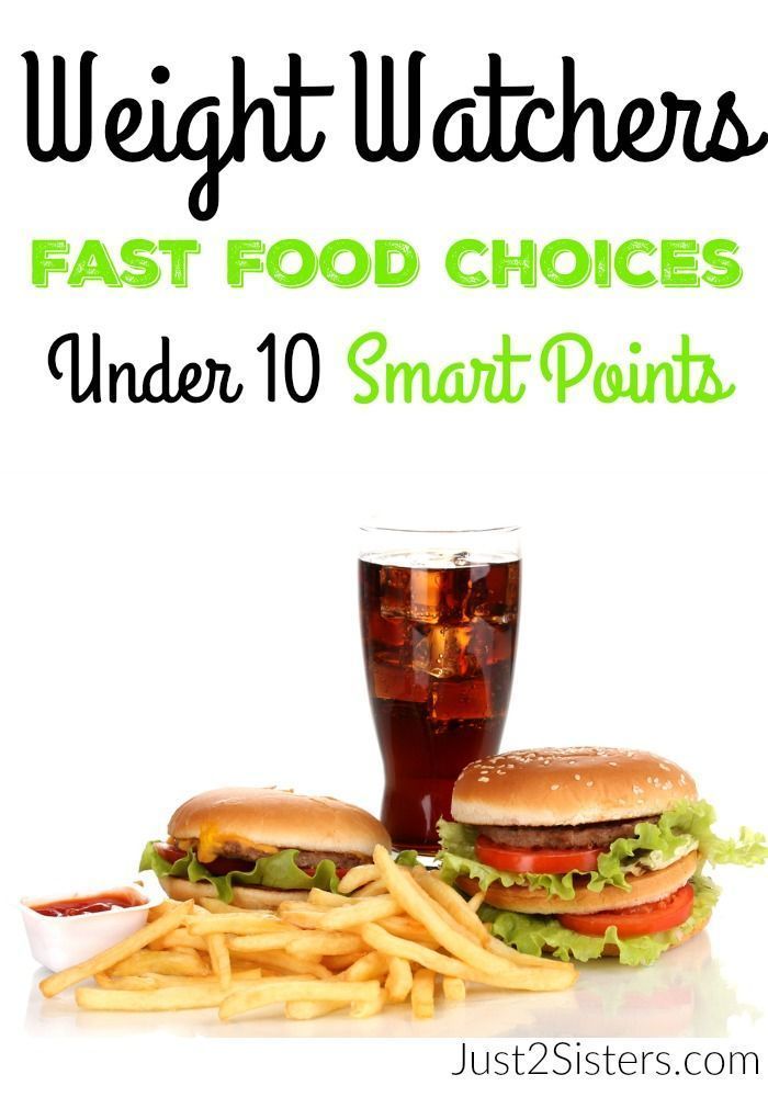 Best fast food options weight watchers