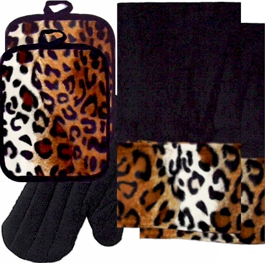 799 Best Leopard Print Everything Images On Pinterest Anythinganimals Animals Bordering Africa Animal Print Kitchen Linen Set Black Leopard 35