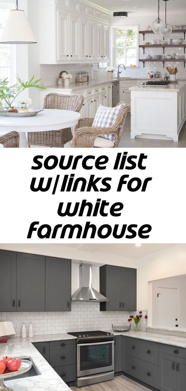 Source List W Links For White Farmhouse Kitchen 32 White Farmhouse Kitchen, Kitchen Cabinet Paint Kit
