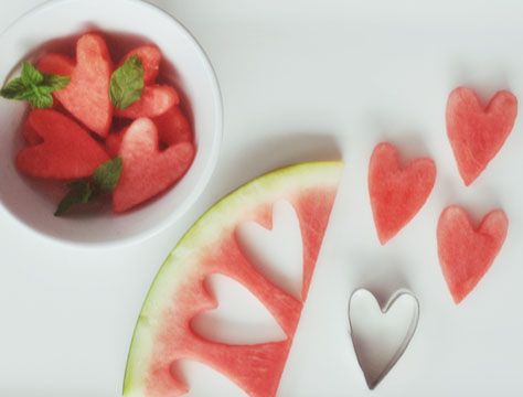 melon hearts christmas starters yummy food melon hearts christmas starters yummy food