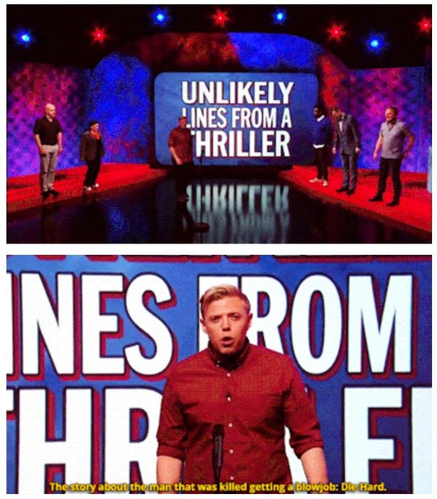 Rob Beckett Meme 24 Unlikely lines from a thriller Rob Beckett Mock the