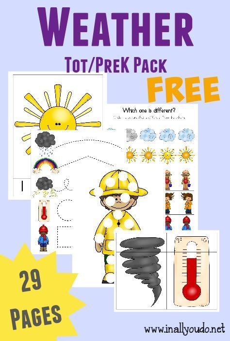 free weather tot amp prek k pack free printables escuela chart activities for preschool