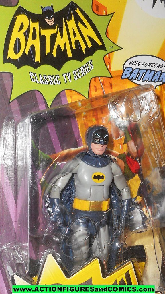 BATMAN 1966 TV SERIES 4; SET OF 4; 8 INCH FIGURES MINT ON SEALED CARDS NEW