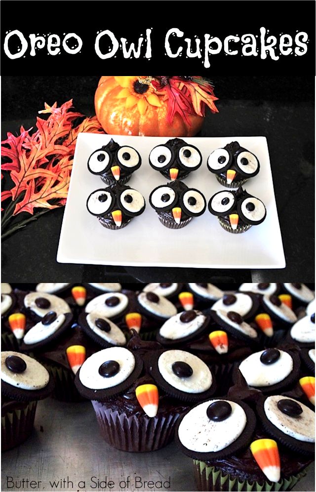 oreo owl cupcakes halloween cupcakes easyhalloween cupcakes decorationcupcakes