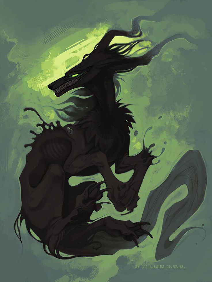 Haakuda by LiLaiRa on DeviantArt Shadow creatures, Creature drawings, Creature art