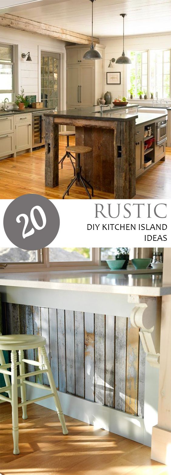 20 Rustic DIY Kitchen Island Ideas 20 Rustic DIY Kitchen Island Ideas