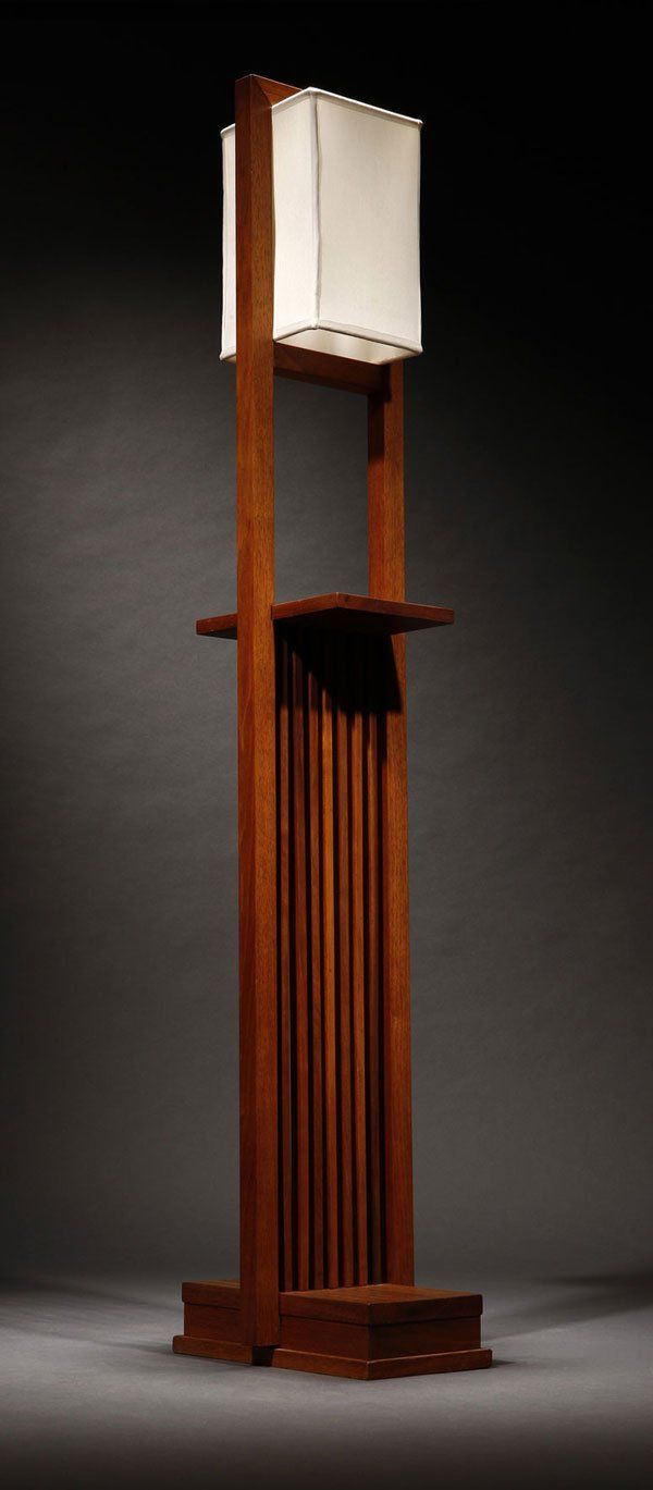 1142 A Frank Lloyd Wright Designed Walnut Floor Lamp On In 2018 1142 A Frank Lloyd Wright Designed Walnut Floor Lamp On In 2018 Projects To Try Pinterest Wooden And
