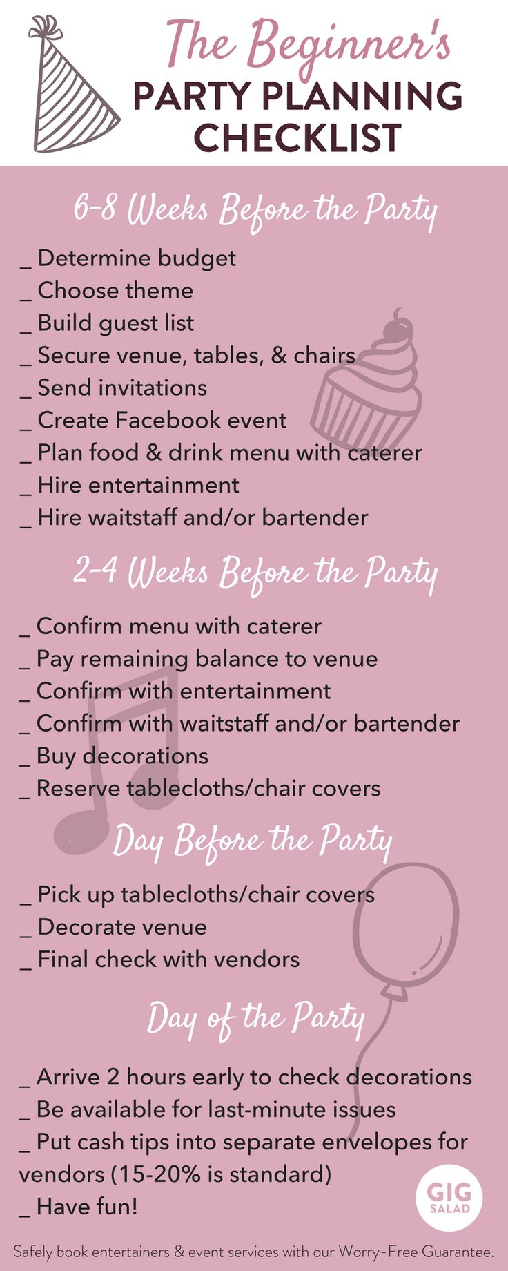 party planner checklist