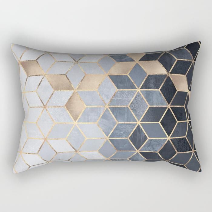 Cubic Rectangle Pillow Small 17 X 12 Decorative Pillows Geometric Cushions Rectangle Pillow Decorative Pillows, Outdoor Small Rectangular Pillows