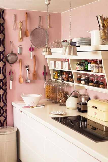 pink kitchen