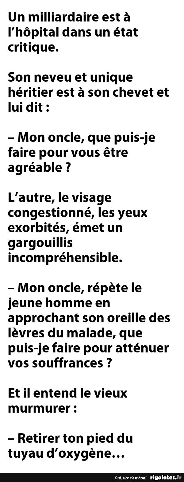 Un milliardaire est à l'hôpital dans un état critique... - RIGOLOTES.fr