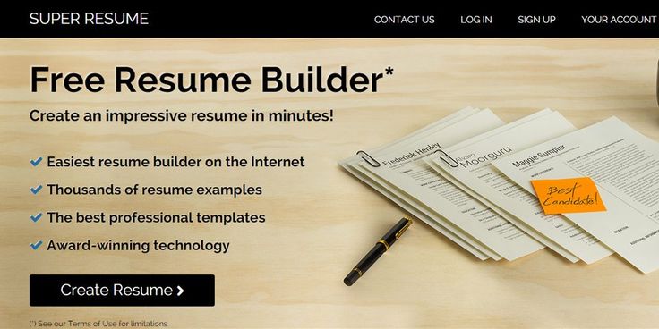 Super Resume Online Resume Builders Pinterest Online resume - resume builder free no sign up Super Resume Online Resume Builders Pinterest Online resume - resume builder free no sign up