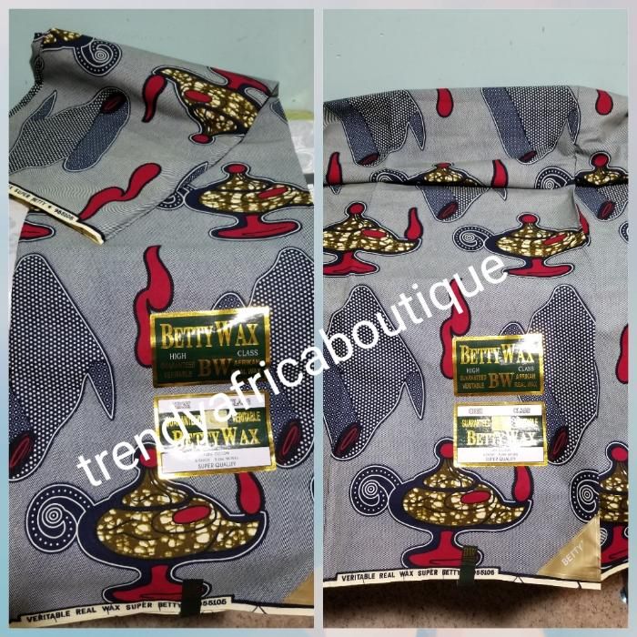 Veritable African wax print fabric Green Price is for 6yds soft Sold per 6yds