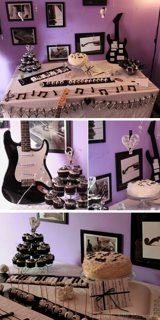 Exceptional Music Themed Party Decorations Ideas Part - 6: Music Birthday Party Ideas | Rock Star Birthday Party, Rock And Birthdays