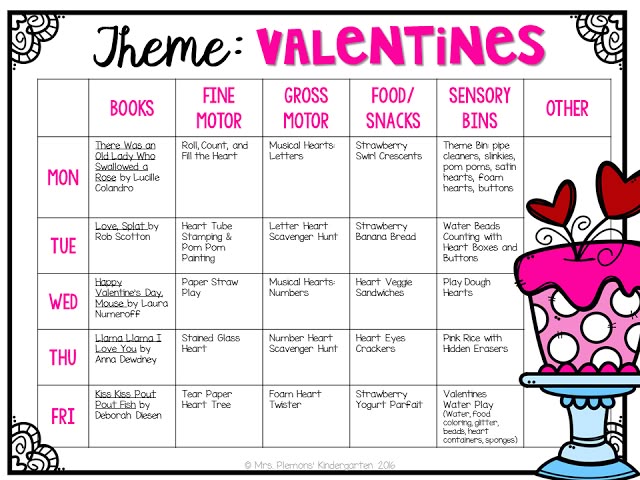 tot school valentines mrs plemons 39 kindergarten lesson plans for infant and toddlers