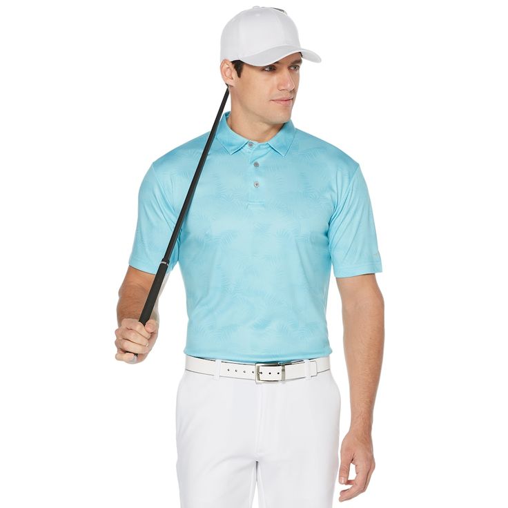 Men's Grand Slam On Course Tropical Print Golf Polos | Golf fashion ...