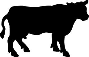 Large Cow Shadow Pattern Draw woodworking plans ... Large Cow Shadow Pattern Draw woodworking plans ...