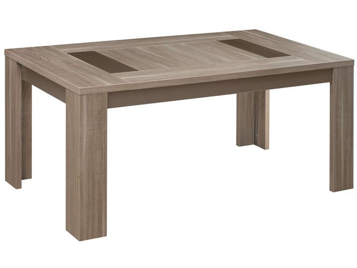 cool Table rectangulaire 180 cm ATLANTA coloris chêne fusain - Conforama Check ...