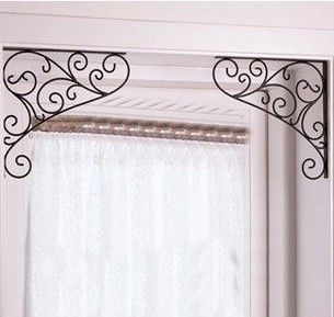 2017 Free Shipping Wrought Iron Decorative Wall Angle Bracket 2017 Free Shipping Wrought Iron Decorative Wall Angle Bracket Door Trim Windows Decorated Tripod Window Toppers In 2018