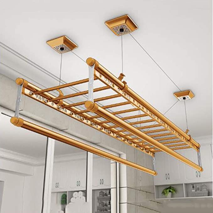 DRYING RACK éTendoir De Plafond De Couleur DoréE SéChoir à DRYING RACK éTendoir De Plafond De Couleur DoréE SéChoir à