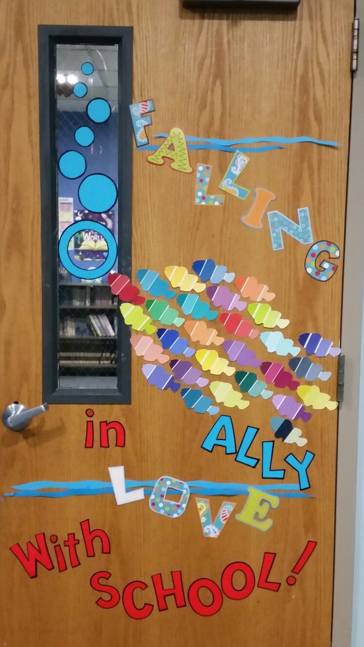 Under the sea classroom theme classroom door for fall.....Falling O