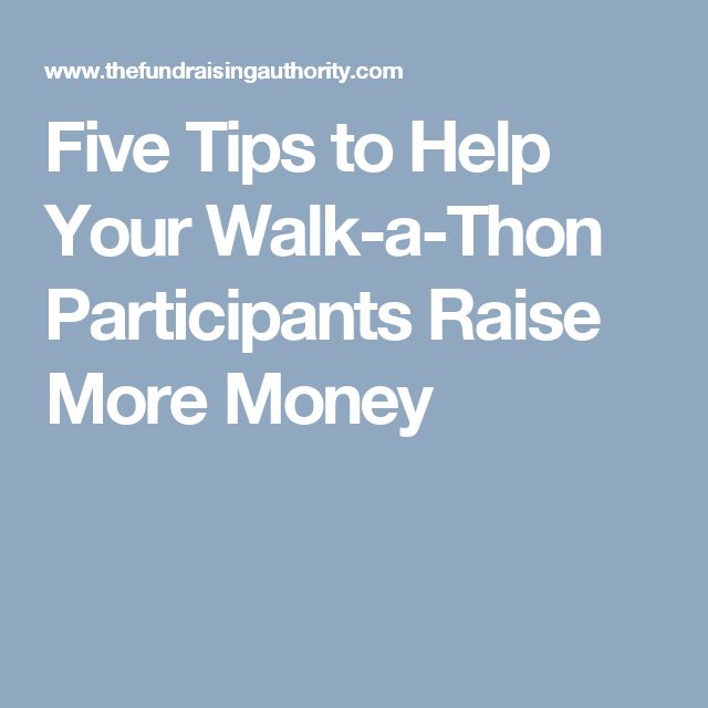 walkathon fundraisers