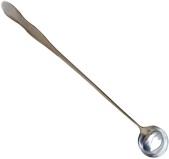 Baosity Stainless Steel 250mm Long Handled Mixing Spoons for Scoop Candle Wax Melting Wax Soap Base Stirring Spoons