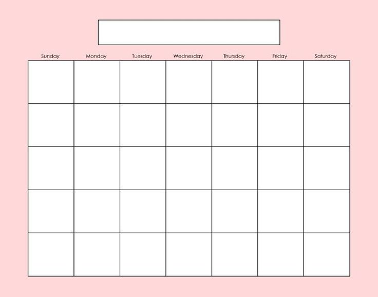 generic calendar