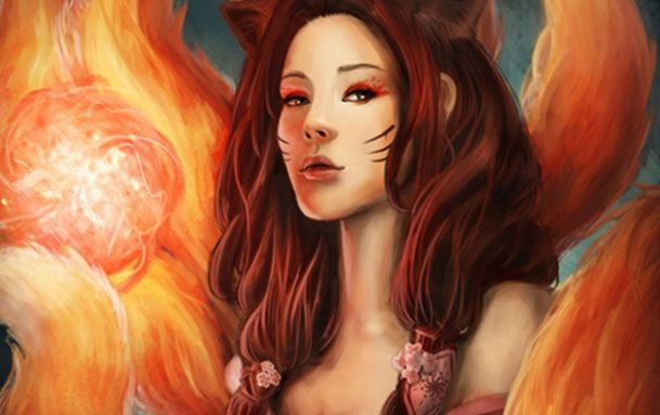 Asian mythology kitune fox women