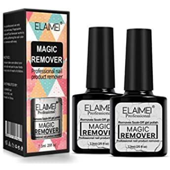 Amazon Com 2pack Magic Nail Polish Remover Professional Removes Soak Off Gel Nail Polish In 3 5 Minutes Quic Soak Off Gel Nails Gel Nail Polish Magic Nails
