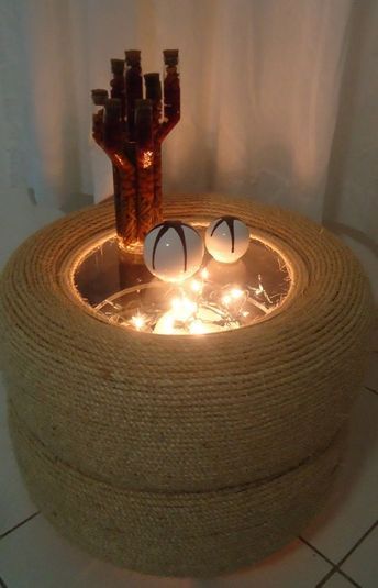 Araba Lastiginden Sehpa Yapimi Tire Furniture Upcycled Furniture Diy Diy Home Crafts