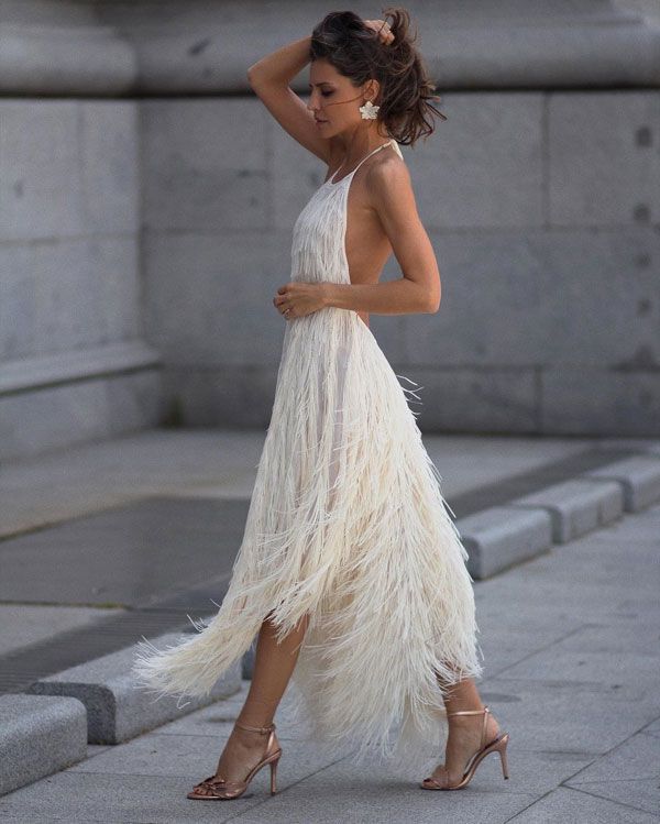 Zara Su Vestido De Seller' Versión En 'best Reedita Flecos mwN8n0v