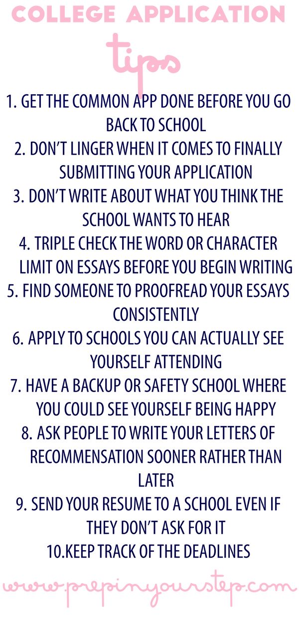 Best college application essay requirements