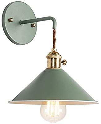 Iyoee Wall Sconce Lamps Lighting Fixture With On Off Switch Green