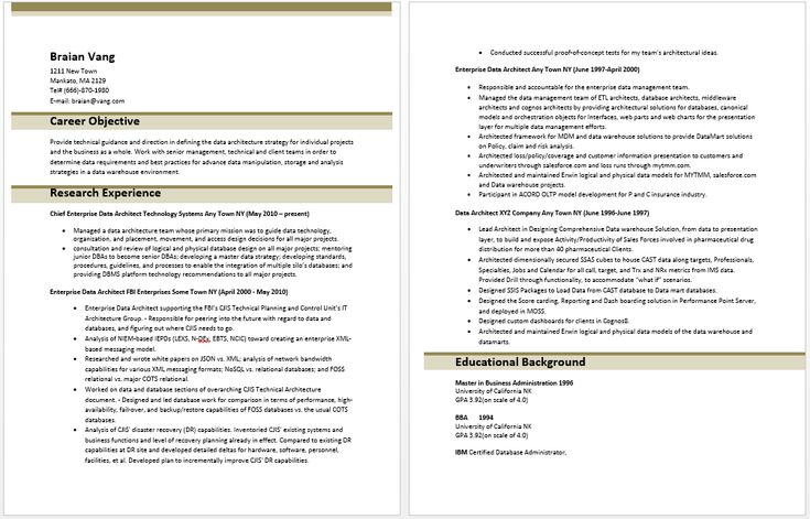 Enterprise Data Architect Resume Resume Templates Pinterest - chief librarian resume Enterprise Data Architect Resume Resume Templates Pinterest - chief librarian resume