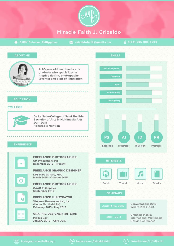 49 best resume images on pinterest creative curriculum resume and