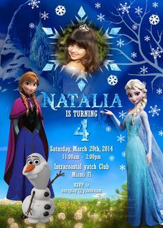 frozen birthday invitation template