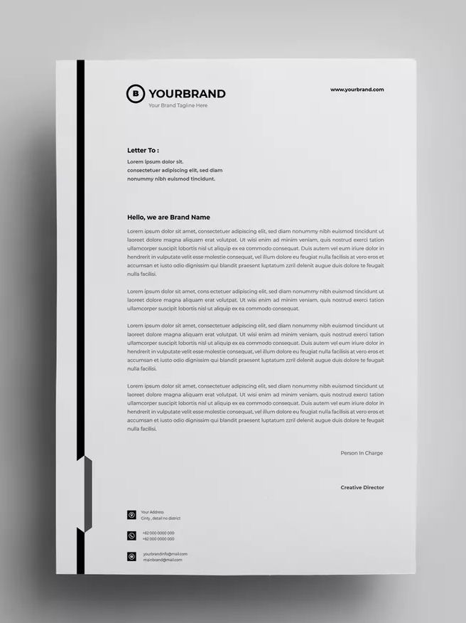 letterhead design templates 21 by surotype on letterhead layout of a business letter