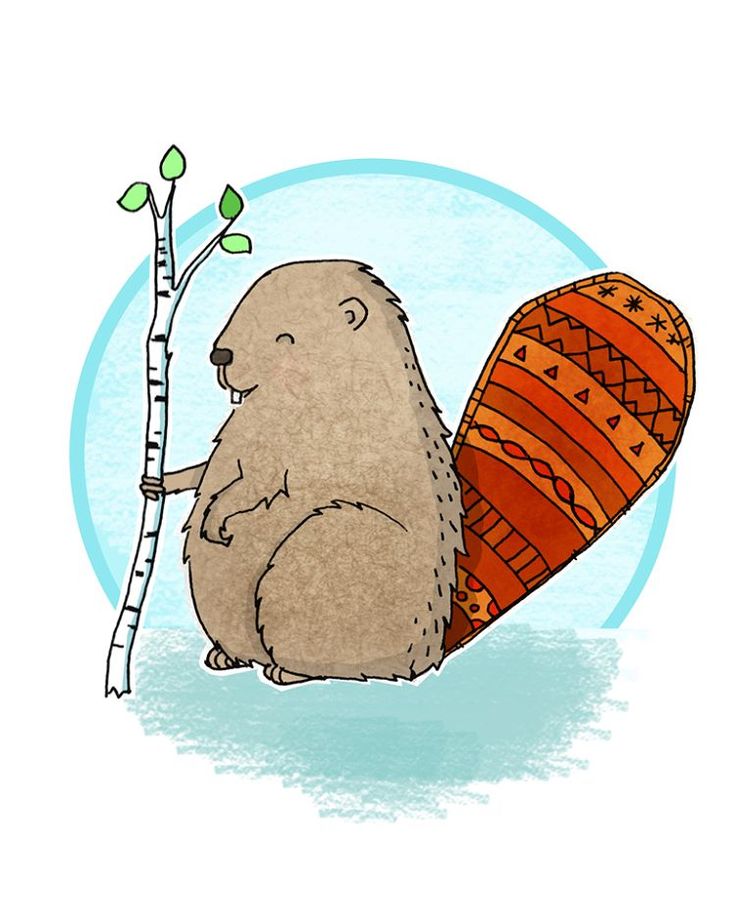 Рисунки бобра смешные