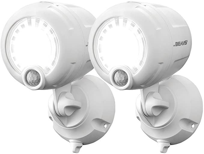 Mr Beams Mb360xt Wireless Battery Operated Outdoor Motion Sensor Activated 200 Lumen Led Spotlight White 2 Pack Light Mr Beams Mb360xt Wireless Battery, Mr Beams Spotlight Instructions