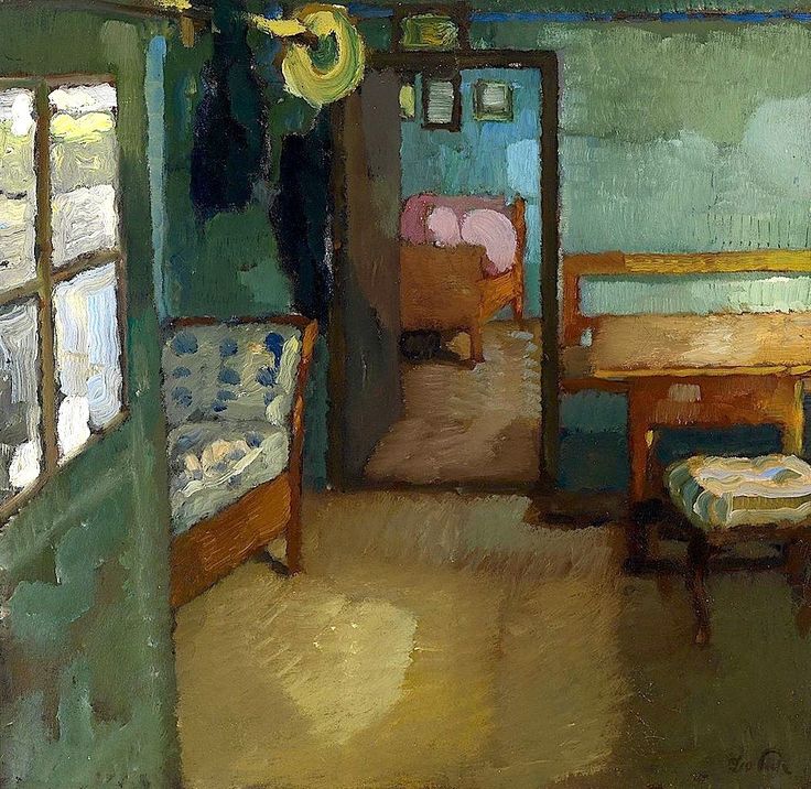 Interior by Leo Putz, c. 1905 | Painting, Art, Interior paintings