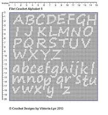 image result for free crochet bobble stitch letter patterns filet