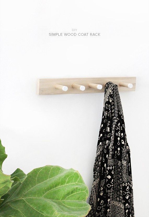 Diy Simple Wood Coat Rack Almost Makes Perfect Decor Projects Furniture Diy Simple Wood Coat Rack Almost, Wood Dowel Coat Rack
