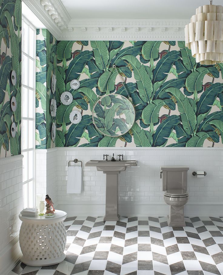 Wallpaper is back in home decor and bringing with it an explosion of bright colo...