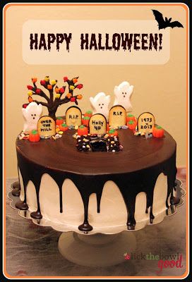 halloween graveyard cake lick the bowl good my first catered party and a spooktacular